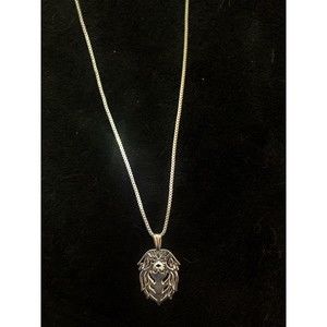 Tibetan Spaniel Pendant with 18" Box Chain in Silver Tone Color, New